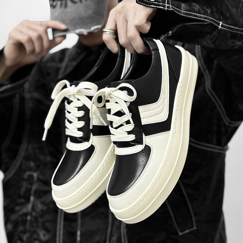 Men'S Shoes Increase Height - Sapatos masculinos casuais plataforma de couro