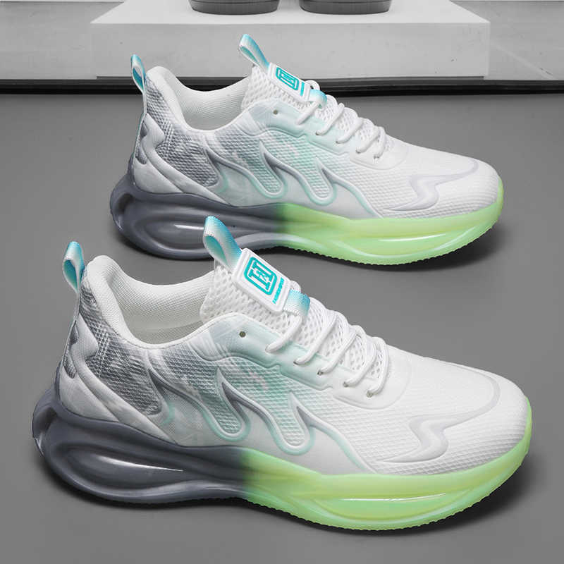 Men'S Shoes Basketball - Não deslizamento sapatos frios masculino azul