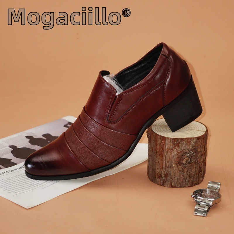 Men Shoes Europe To Us - Venda quente de couro masculino salto