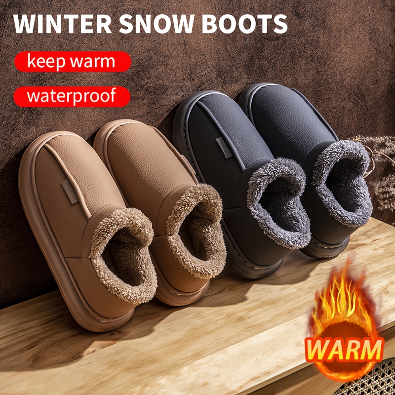 Men Shoes On Cloud - Homens inverno chinelos quentes forro de