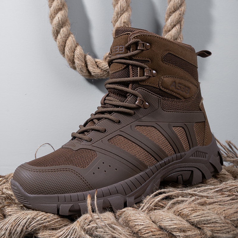 Men'S Shoes Zipper - Homens botas táticas rendas até deserto