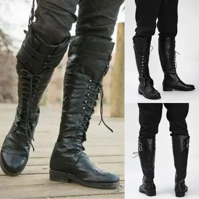 Men Shoes Europe To Us - Botas medievais steampunk para cosplay, homens,