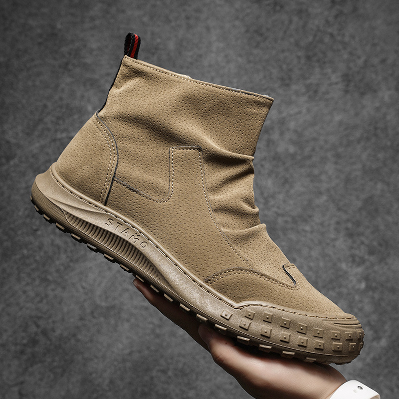 Botas de Camurça Masculinas de - Men'S Shoes Zipper avaliação e preço