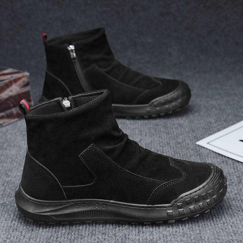 Botas de Camurça Masculinas de - Men'S Shoes Zipper avaliação e preço