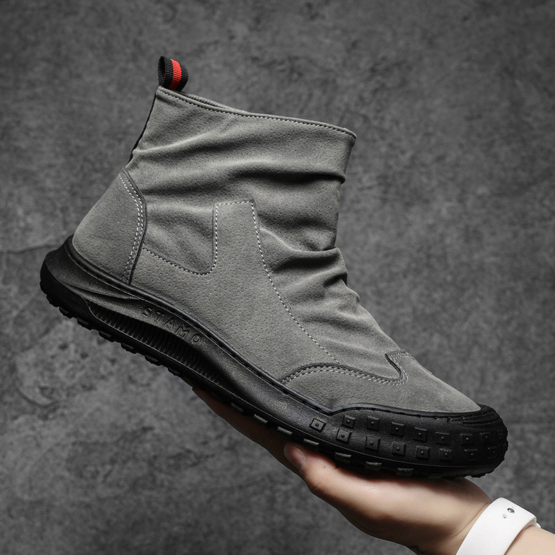 Botas de Camurça Masculinas de - Men'S Shoes Zipper avaliação e preço
