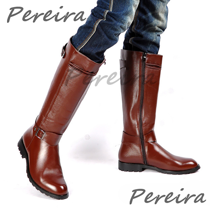 Outono inverno retro joelho bo - Men'S Shoes Zipper avaliação e preço