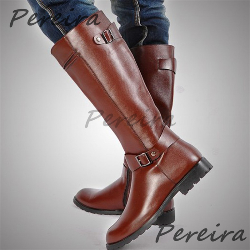 Outono inverno retro joelho bo - Men'S Shoes Zipper avaliação e preço