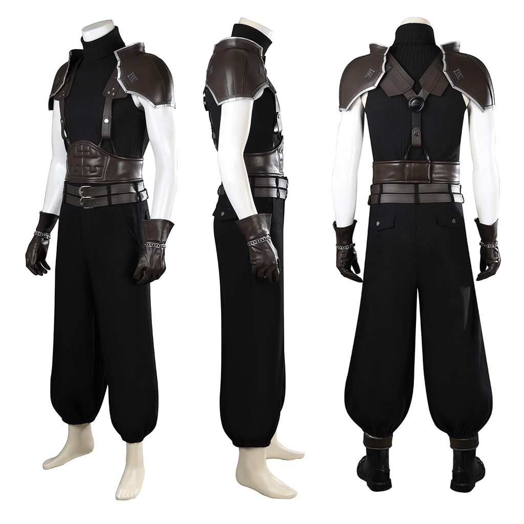 Zack fair cosplay traje ff7 un - Men Shoes Europe To Us avaliação e preço