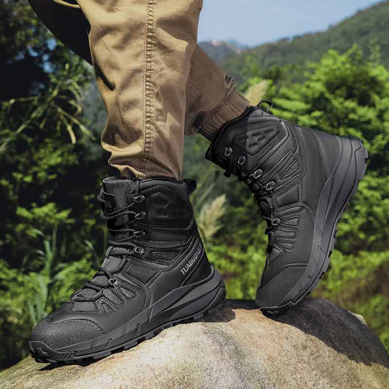 Botas táticas militares mascul - Men'S Shoes Zipper avaliação e preço