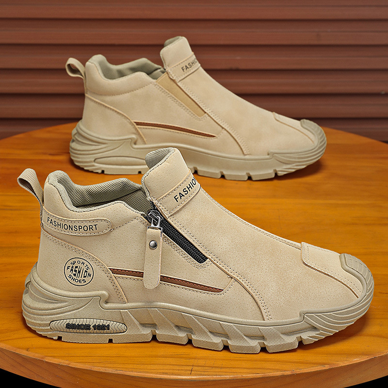 Botas Curtas Casuais Masculina - Men'S Shoes Zipper avaliação e preço