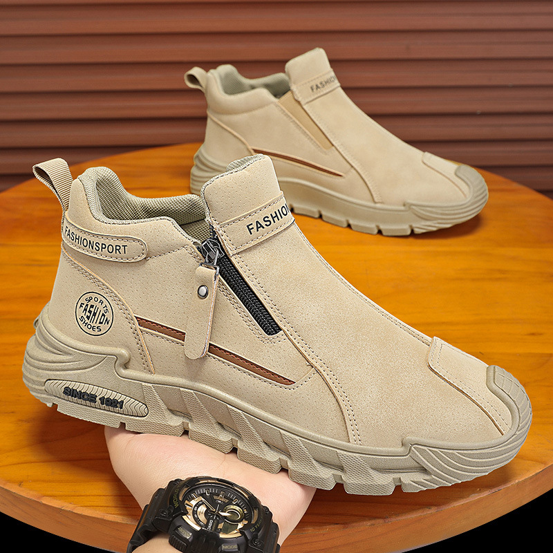 Botas Curtas Casuais Masculina - Men'S Shoes Zipper avaliação e preço
