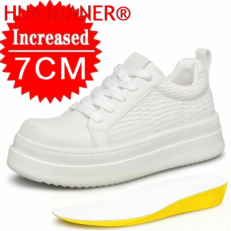 Tênis Masculino de Couro com A - Men'S Shoes Increase Height avaliação e preço