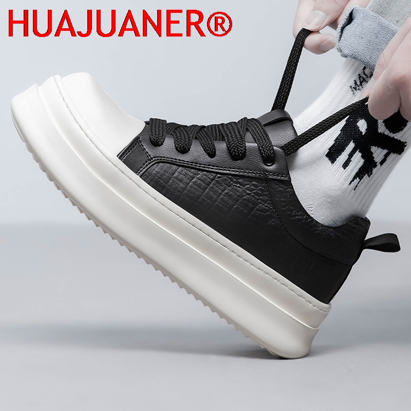 Tênis Masculino de Couro com A - Men'S Shoes Increase Height avaliação e preço