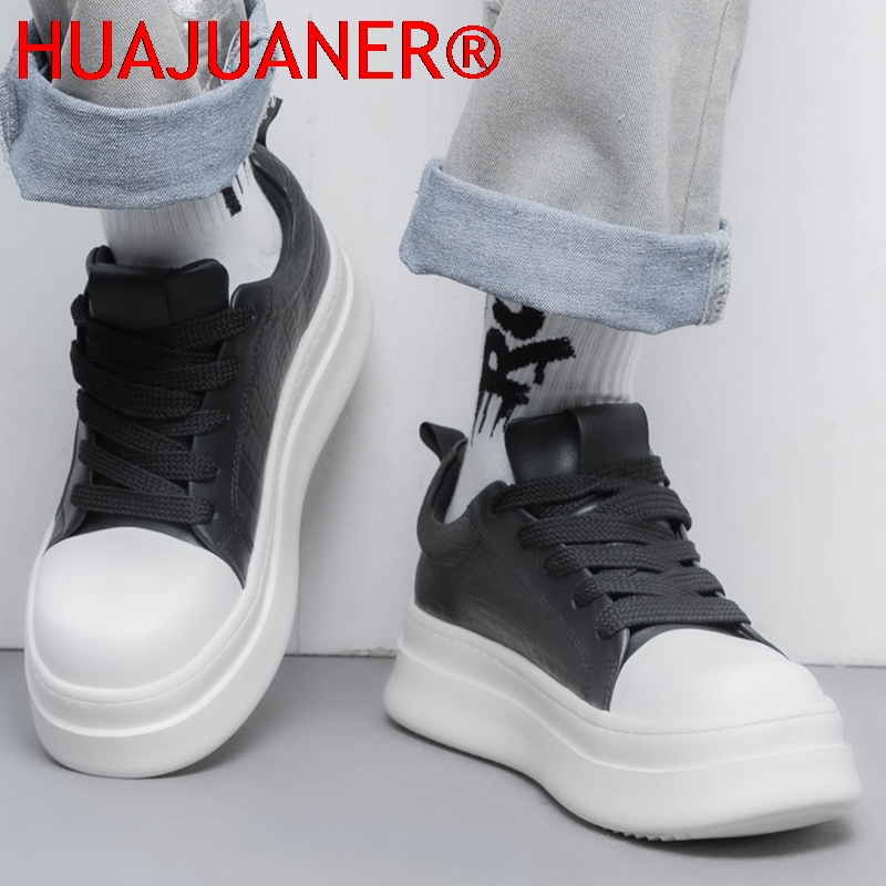 Tênis Masculino de Couro com A - Men'S Shoes Increase Height avaliação e preço