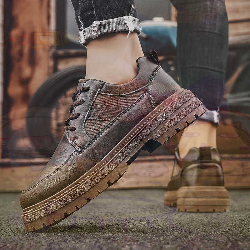 Escuro natural couro moda form - Men Shoes On Clearance avaliação e preço