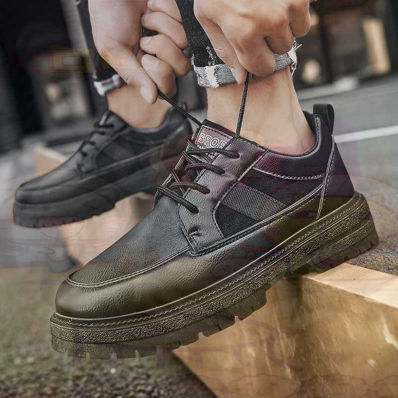 Escuro natural couro moda form - Men Shoes On Clearance avaliação e preço