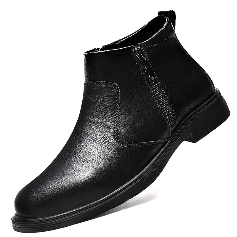 Novos Sapatos de Couro de Cano - Men'S Shoes Zipper avaliação e preço