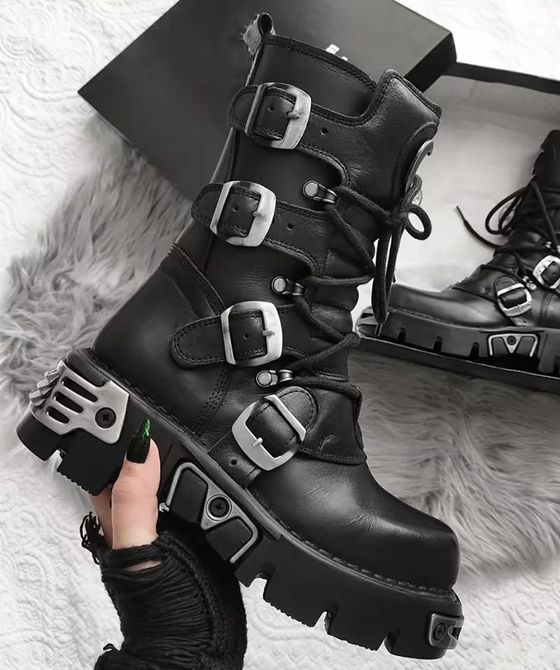 Homens de luxo moda punk gótic - Men'S Shoes Dq avaliação e preço