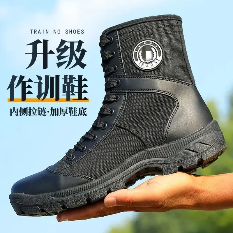Botas Táticas Masculinas de Ve - Men'S Shoes Zipper avaliação e preço