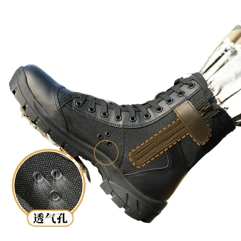 Botas Táticas Masculinas de Ve - Men'S Shoes Zipper avaliação e preço