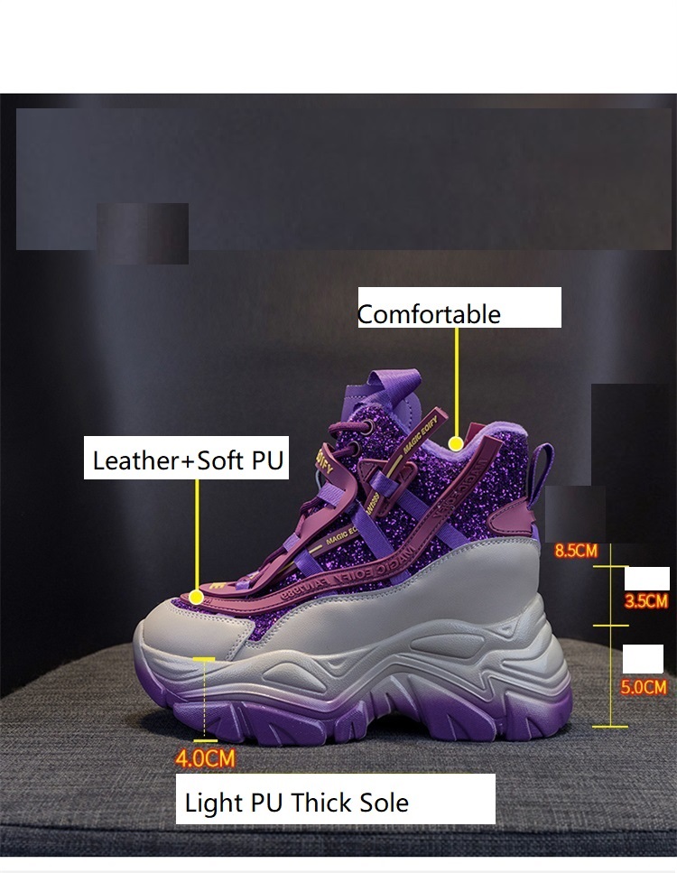 2025 tênis de cunha escondida  - Running Shoes Lightweight avaliação e preço