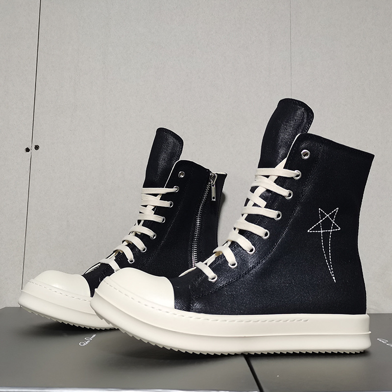 Tênis de Cano Alto de Designer - Men'S Shoes Zipper avaliação e preço