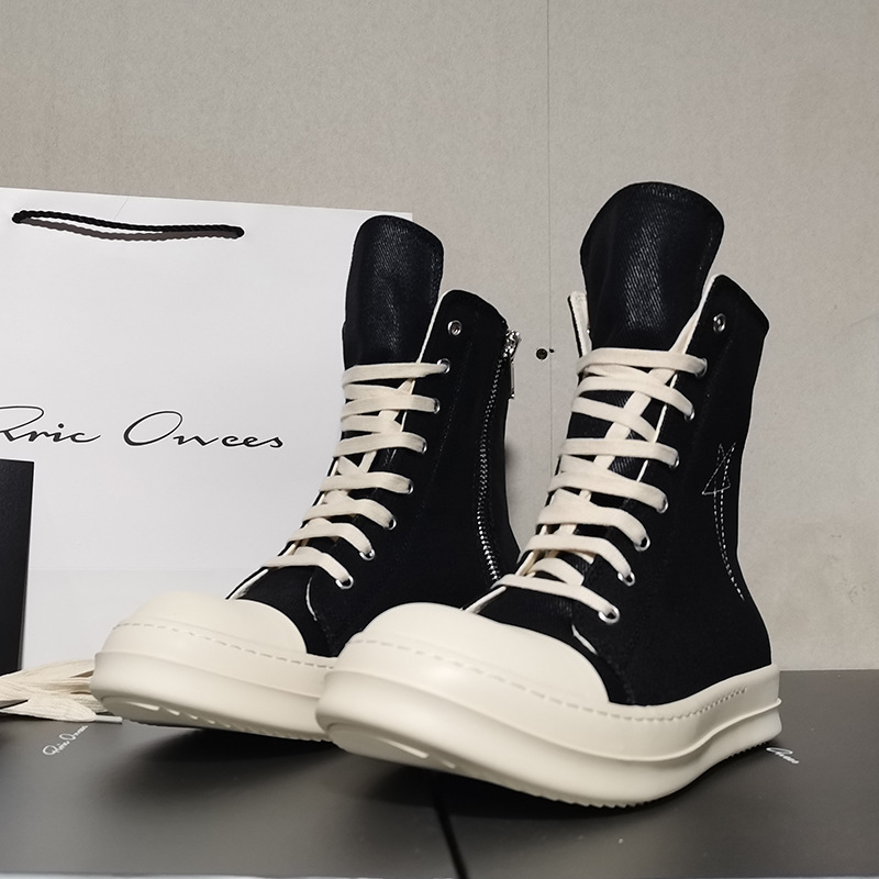 Tênis de Cano Alto de Designer - Men'S Shoes Zipper avaliação e preço