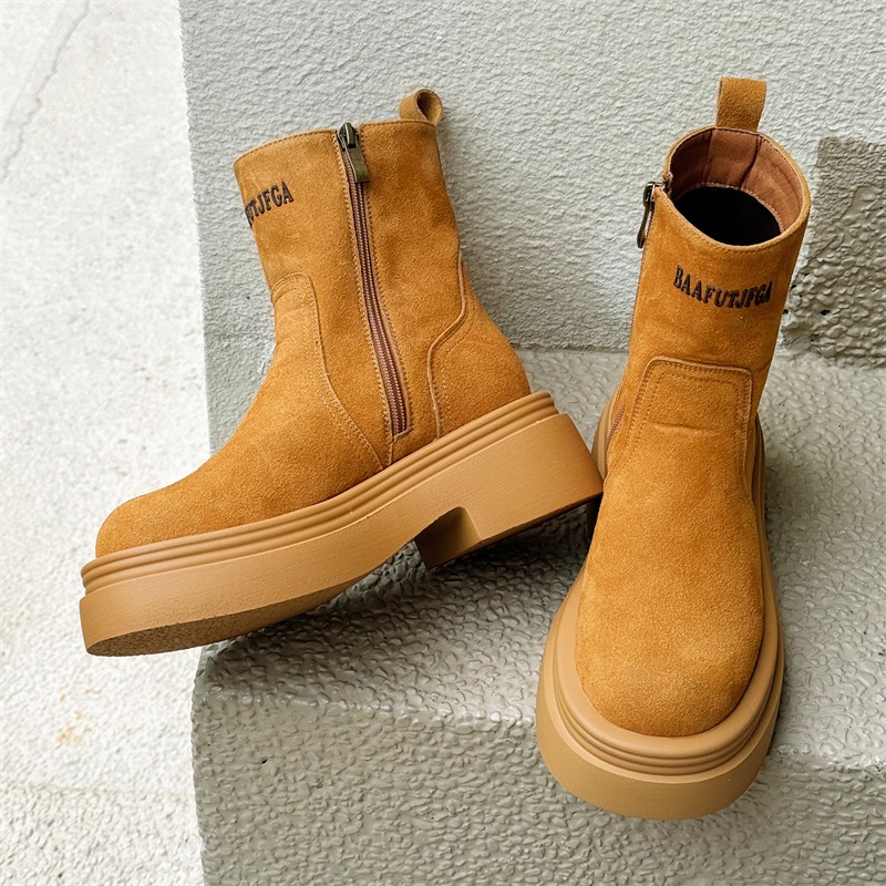 Botas Curtas de Inverno Estilo - Men'S Shoes Zipper avaliação e preço