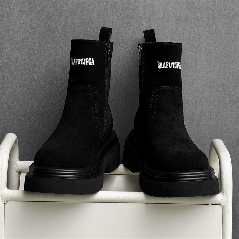 Botas Curtas de Inverno Estilo - Men'S Shoes Zipper avaliação e preço