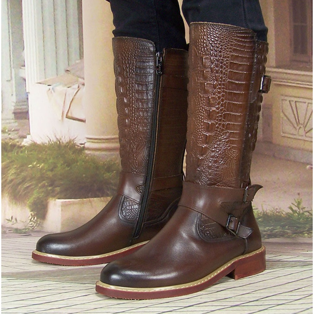 Botas Masculinas de Couro Grav - Men'S Shoes Zipper avaliação e preço