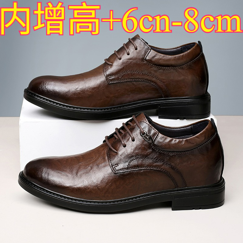 Sapatos Casuais de Couro para  - Men'S Shoes Increase Height avaliação e preço