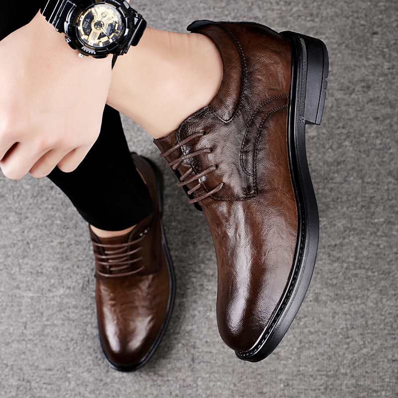 Sapatos Casuais de Couro para  - Men'S Shoes Increase Height avaliação e preço