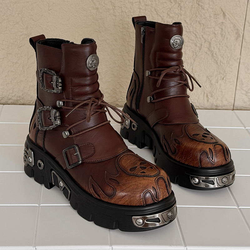 Botas de Motocicleta Masculina - Men'S Shoes Zipper avaliação e preço