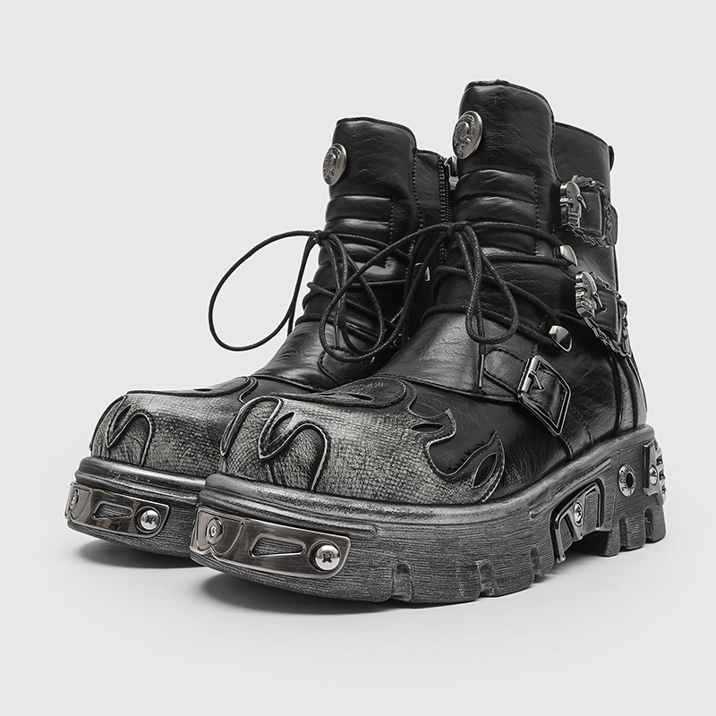 Botas de Motocicleta Masculina - Men'S Shoes Zipper avaliação e preço