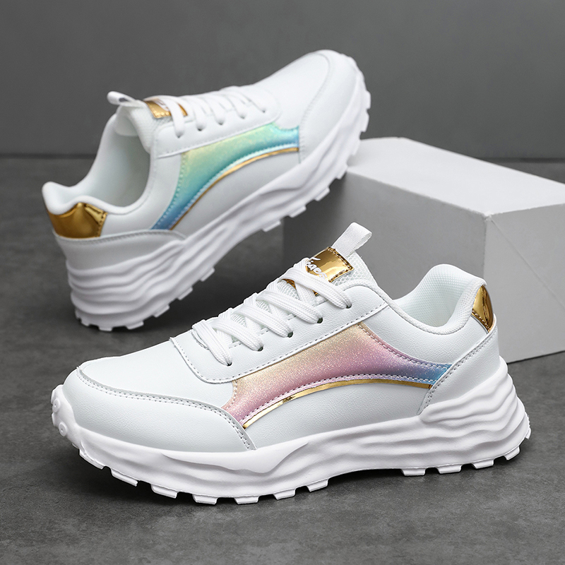 Tênis Feminino de Couro Esport - Running Shoes Lightweight avaliação e preço