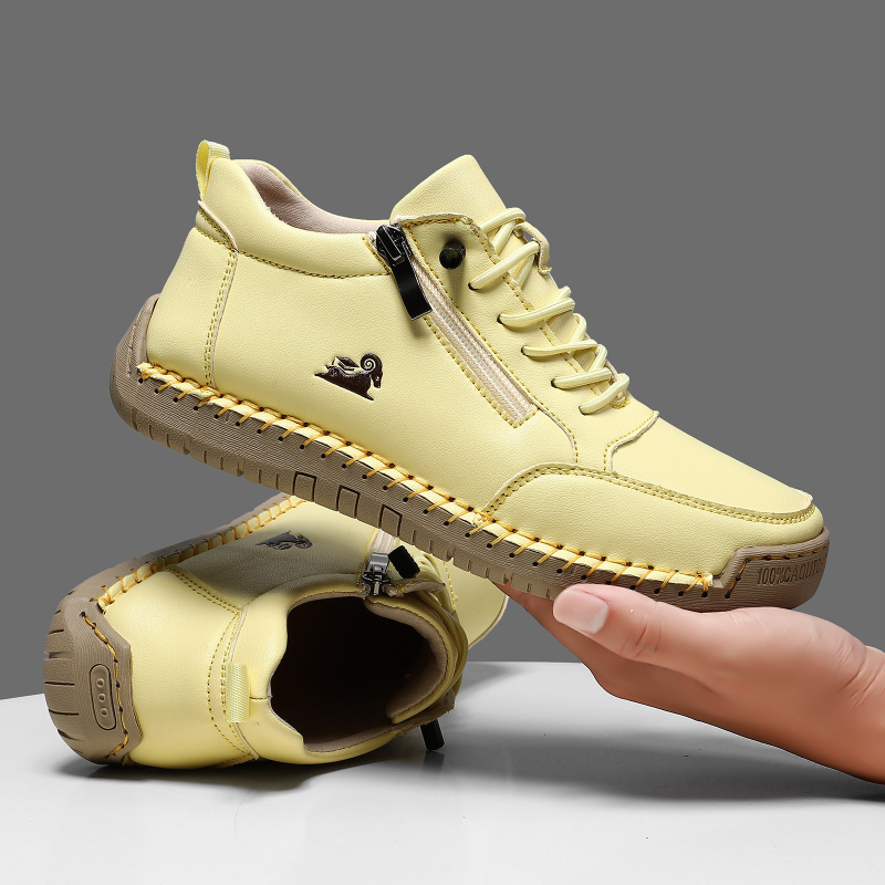Tênis feminino de couro artesa - Men'S Shoes Dq avaliação e preço