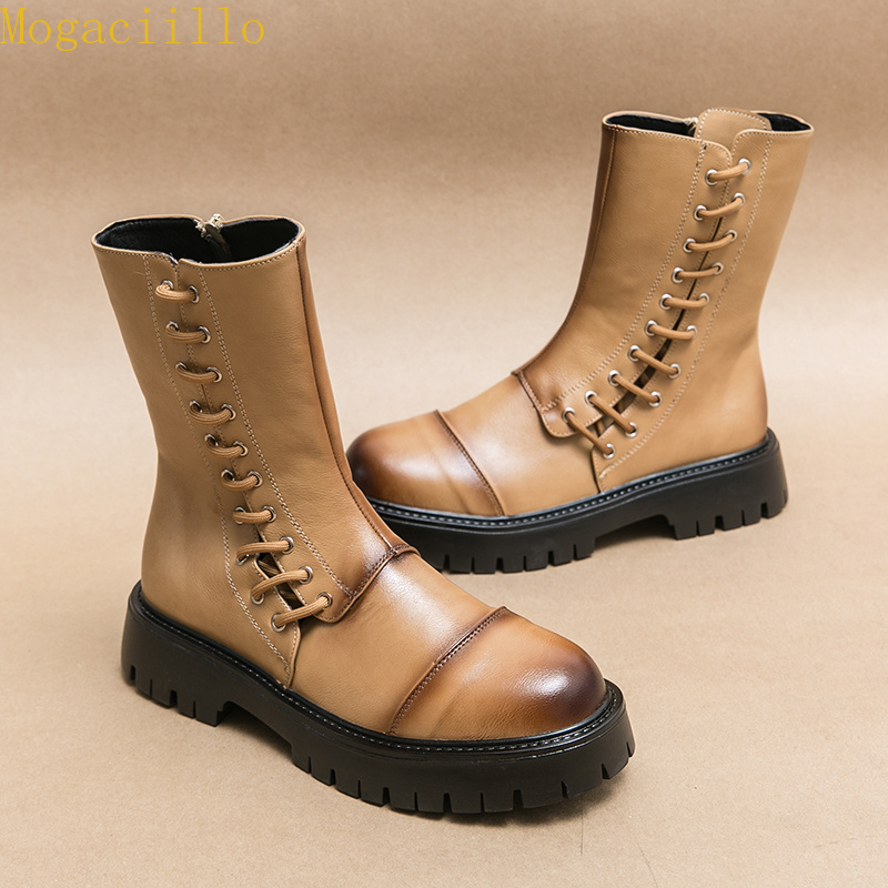 Botas de Couro Masculinas da M - Men'S Shoes Zipper avaliação e preço